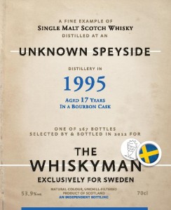 Speyside Malt 17 YO 1995/2013, 53.9%, The Whiskyman for Viking Lines, Sweden