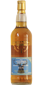 Littlemill 17 YO 1991/2008, 57.4%, Gordon & MacPhail Reserve, refill bourbon barrell #92