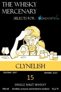 Clynelish 15 YO 1997/2013, 52.2%, The Whisky Mercenary for Beproefd.be