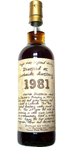 Lochside 1981/2011, 50.5%, Thosop handwritten label